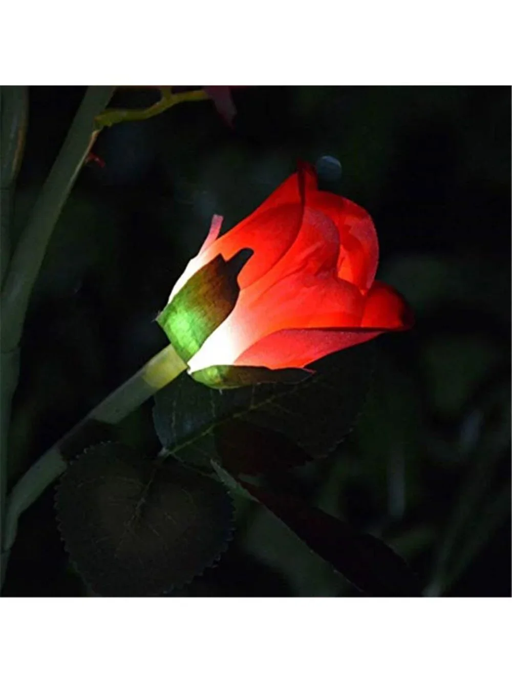 Solar Rose Garden Lights Waterproof Outdoor Flower Stake Landscape Decor 6 Heads